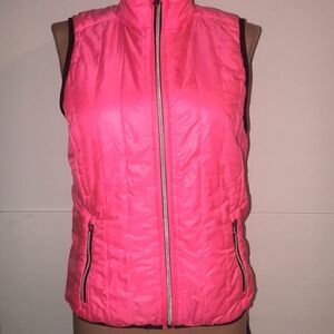 Ralph Lauren Women's Full Zip Ligh Puffer Vest In Hot Pink Size XS